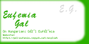eufemia gal business card